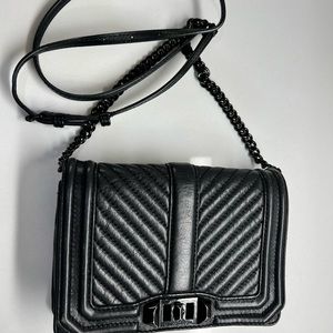 Rebecca Minkoff Love Small Chevron Quilted Crossbody